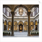 Palazzo (palace) Strozzi, the courtyard by Anonymous