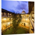 Biblioteca (Library) delle Oblate, the cloister and, on the background, the dome of the Cattedrale (Cathedral, Duomo) di Santa Maria del Fiore by Anonymous