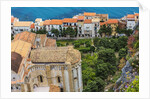 The apse of the Duomo (Cathedral) and some houses from the Rocca (fortress) by Anonymous