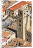 The roofs of old town and one of the towers of the Duomo (Cathedral) from the Rocca (fortress) by Anonymous