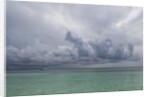 Rain clouds and thunderstorm at sea. by Anonymous