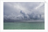 Rain clouds and thunderstorm at sea. by Anonymous