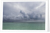 Rain clouds and thunderstorm at sea. by Anonymous