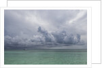 Rain clouds and thunderstorm at sea. by Anonymous