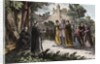 Alibgensian heresy - St. Dominic preaching to the Albigensian by Anonymous