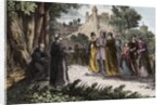 Alibgensian heresy - St. Dominic preaching to the Albigensian by Anonymous