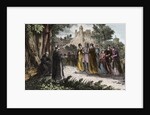Alibgensian heresy - St. Dominic preaching to the Albigensian by Anonymous
