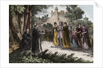 Alibgensian heresy - St. Dominic preaching to the Albigensian by Anonymous
