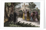 Alibgensian heresy - St. Dominic preaching to the Albigensian by Anonymous