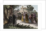 Alibgensian heresy - St. Dominic preaching to the Albigensian by Anonymous