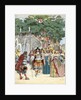 Nicolas Fouquet receiving french king Louis XIV by Anonymous