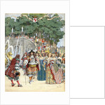 Nicolas Fouquet receiving french king Louis XIV by Anonymous