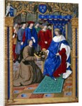 Petrarch presenting his book to King Louis XII of France, by Jean Pichore