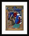 Petrarch presenting his book to King Louis XII of France, by Jean Pichore
