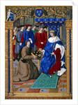 Petrarch presenting his book to King Louis XII of France, by Jean Pichore