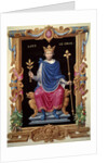 Portrait of King Louis VI the Fat, by Jean du Tillet