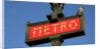 Metro Sign Paris by Anonymous