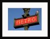 Metro Sign Paris by Anonymous