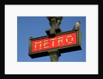 Metro Sign Paris by Anonymous