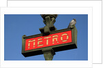 Metro Sign Paris by Anonymous