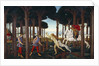 The Story of Nastagio degli Onesti (I): Encounter with the Damned in the Pine Forest by Sandro Botticelli
