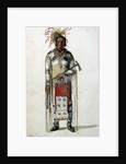 Portrait of an Indian chief of the tribe of Pawnee Ponca by Anonymous