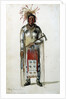 Portrait of an Indian chief of the tribe of Pawnee Ponca by Anonymous