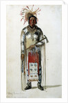 Portrait of an Indian chief of the tribe of Pawnee Ponca by Anonymous