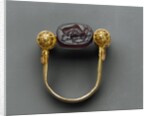 Ring with scene of a lion devouring a deer, 4th century BC by Anonymous