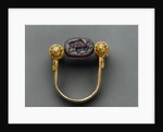 Ring with scene of a lion devouring a deer, 4th century BC by Anonymous