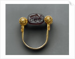 Ring with scene of a lion devouring a deer, 4th century BC by Anonymous