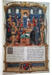 Philippe de Commines dictating his Memoirs before Louis XI by Anonymous