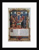 Philippe de Commines dictating his Memoirs before Louis XI by Anonymous