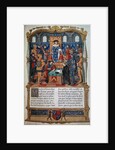 Philippe de Commines dictating his Memoirs before Louis XI by Anonymous