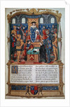 Philippe de Commines dictating his Memoirs before Louis XI by Anonymous