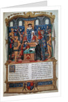 Philippe de Commines dictating his Memoirs before Louis XI by Anonymous