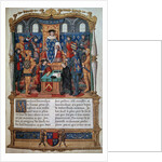 Philippe de Commines dictating his Memoirs before Louis XI by Anonymous