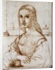 Young woman on a balcony (Florentine noblewoman) by Raphael
