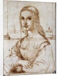 Young woman on a balcony (Florentine noblewoman) by Raphael