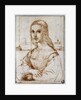Young woman on a balcony (Florentine noblewoman) by Raphael