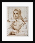 Young woman on a balcony (Florentine noblewoman) by Raphael