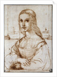 Young woman on a balcony (Florentine noblewoman) by Raphael