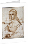 Young woman on a balcony (Florentine noblewoman) by Raphael