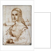 Young woman on a balcony (Florentine noblewoman) by Raphael