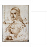 Young woman on a balcony (Florentine noblewoman) by Raphael