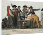 The Republican oath being signed in blood oath by Lesueur brothers