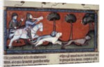 Wolf hunting, 14th century by Anonymous