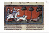 Wolf hunting, 14th century by Anonymous