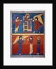 The Angel receiving the Book from the Lord and giving it to St. by Anonymous