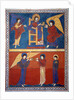 The Angel receiving the Book from the Lord and giving it to St. by Anonymous